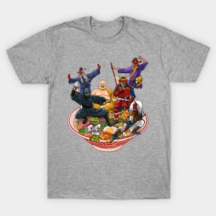 Warriors of Japanese culture on Ramen T-Shirt